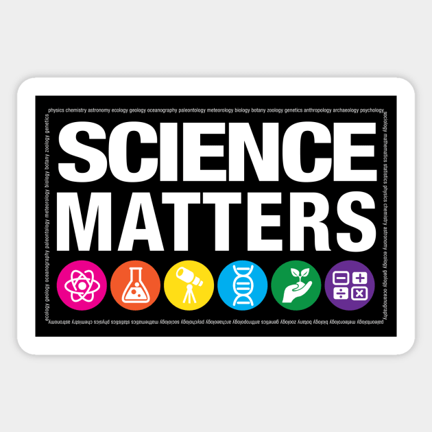 Science Matters Sticker by rexraygun